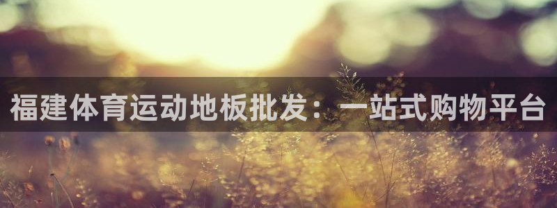 福建体育运动地板批发：一站式购物平台